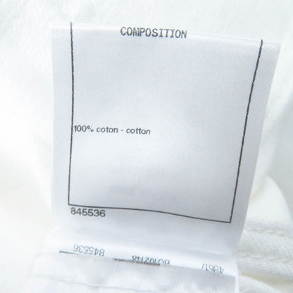 CHANEL P70204 Cotton Coco Mark Button Camellia Embossed Cropped Denim Jacket