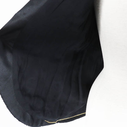 CHANEL 19A P61936 Wool Silk Single Color Tweed Collarless Jacket With Coco Mark