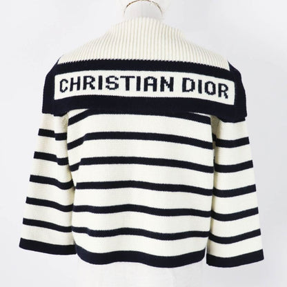 Christian DIOR 224g02am309 Marinière Wool Cashmere Marine Knit Sweater Collar