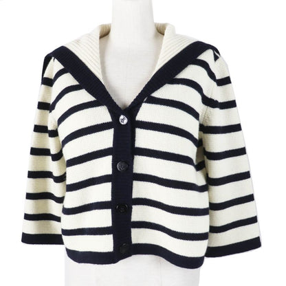 Christian DIOR 224g02am309 Marinière Wool Cashmere Marine Knit Sweater Collar