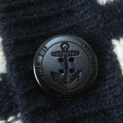 Christian DIOR 224g02am309 Marinière Wool Cashmere Marine Knit Sweater Collar