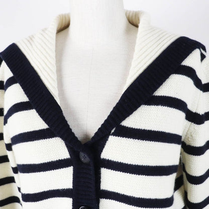 Christian DIOR 224g02am309 Marinière Wool Cashmere Marine Knit Sweater Collar