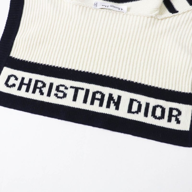 Christian DIOR 224g02am309 Marinière Wool Cashmere Marine Knit Sweater Collar