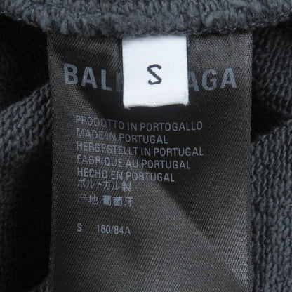 Balenciaga 2021 578135 Cotton Campaign Logo Embroidery Hoodie Grey S Made In
