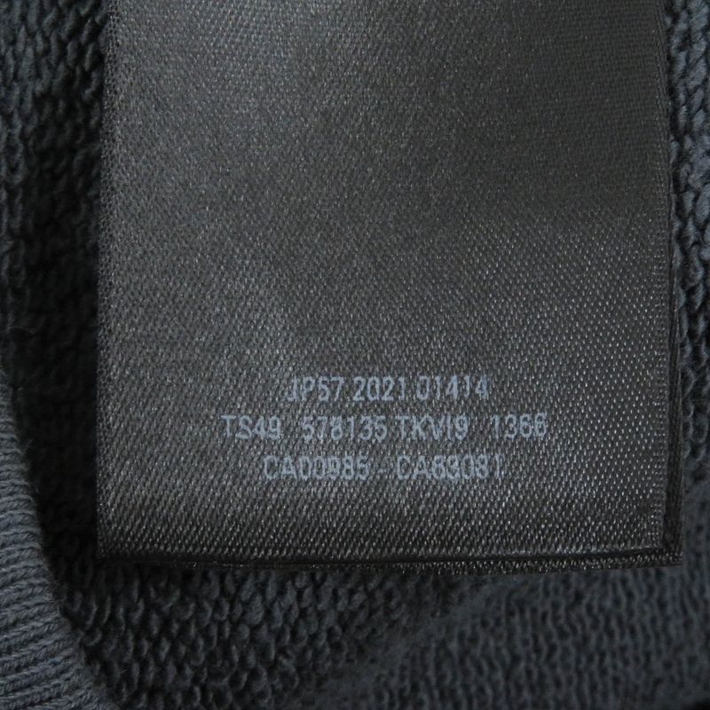 Balenciaga 2021 578135 Cotton Campaign Logo Embroidery Hoodie Grey S Made In