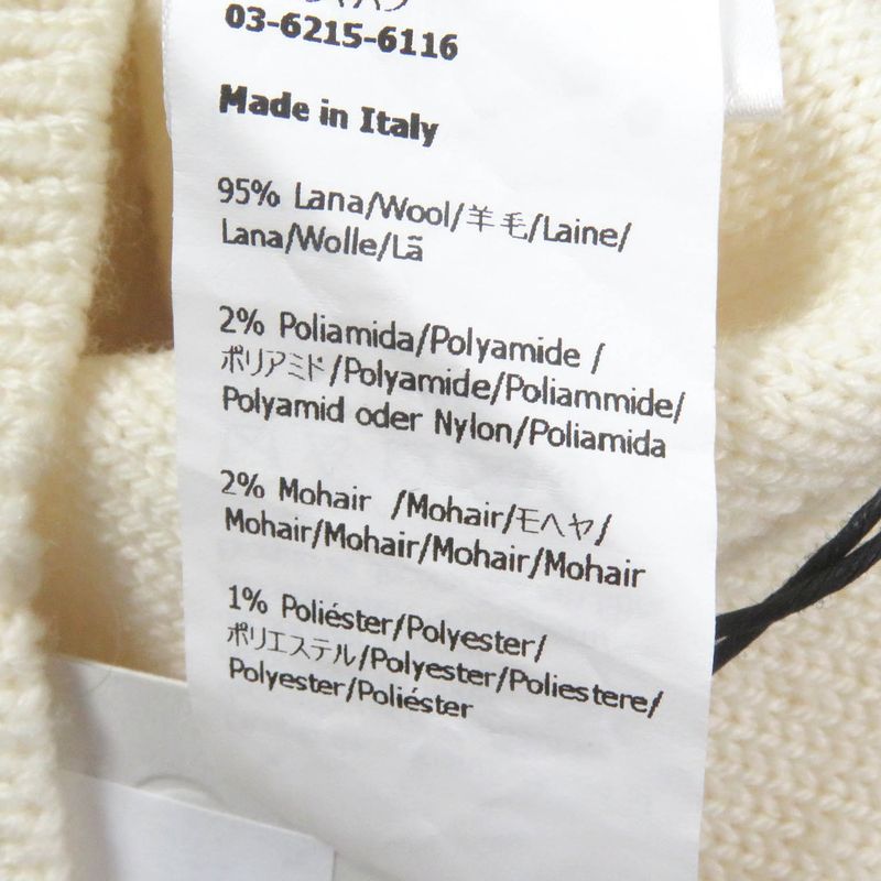 LOEWE 23AW H526y14kck Wool Mohair Anagram Embroidery Embroidered Intarsia Crew