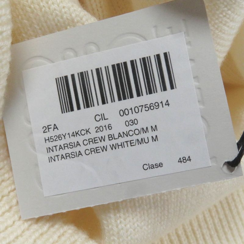 LOEWE 23AW H526y14kck Wool Mohair Anagram Embroidery Embroidered Intarsia Crew