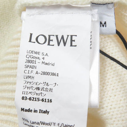 LOEWE 23AW H526y14kck Wool Mohair Anagram Embroidery Embroidered Intarsia Crew
