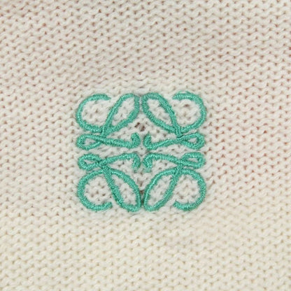 LOEWE 23AW H526y14kck Wool Mohair Anagram Embroidery Embroidered Intarsia Crew