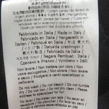 Fendi 2021 Fm0157 Sheepskin Logo Button Shear Ring Coat Mouton Coat Black 44