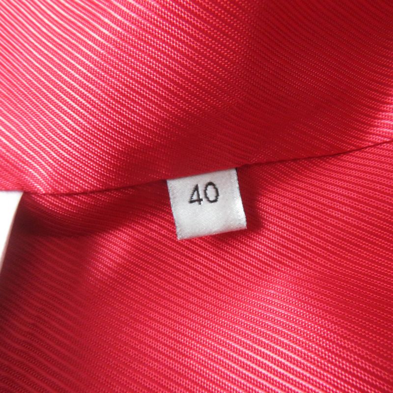 Gucci 619359 Silk Wool Quelle QUEN SOIT LA Saison Half Coat Jacket Red 40 Made