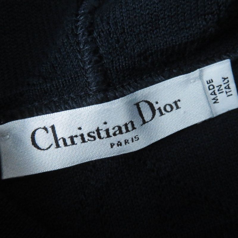 Christian DIOR 214587am715 Canaje Terry Cotton Pile Fabric Pullover Hoodie Dark
