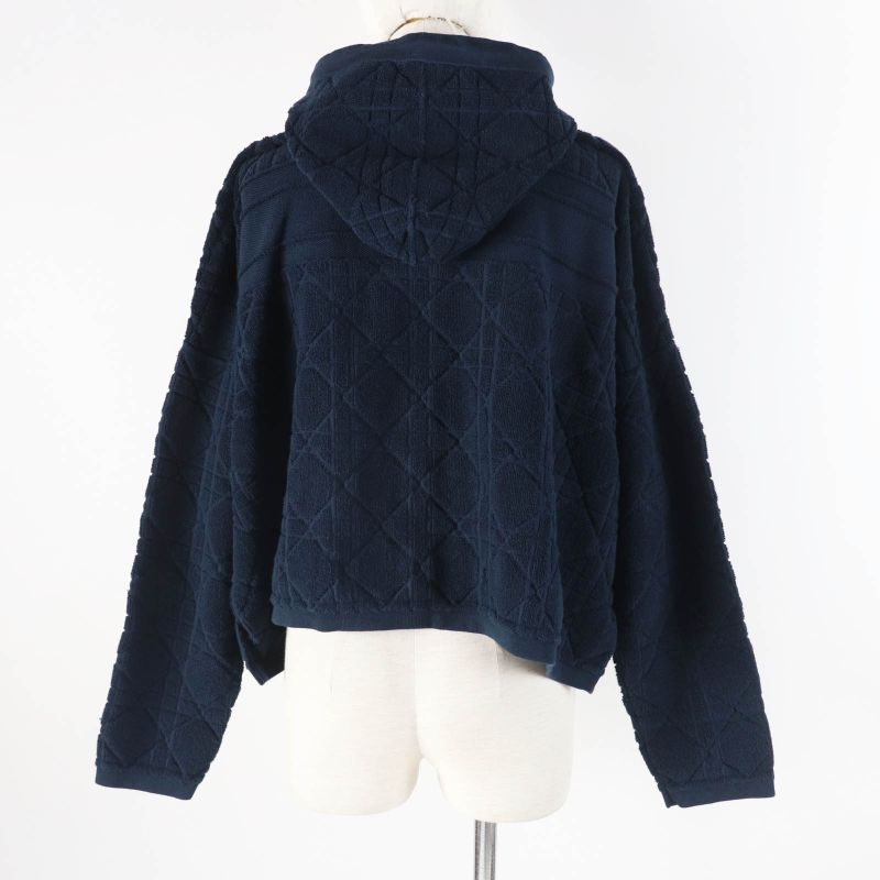 Christian DIOR 214587am715 Canaje Terry Cotton Pile Fabric Pullover Hoodie Dark