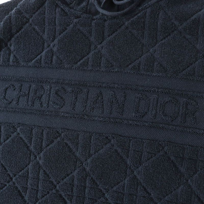 Christian DIOR 214587am715 Canaje Terry Cotton Pile Fabric Pullover Hoodie Dark