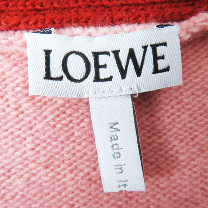 LOEWE S897y16k01 100% Wool Anagram Embroidery Asymmetrical Oversized Long
