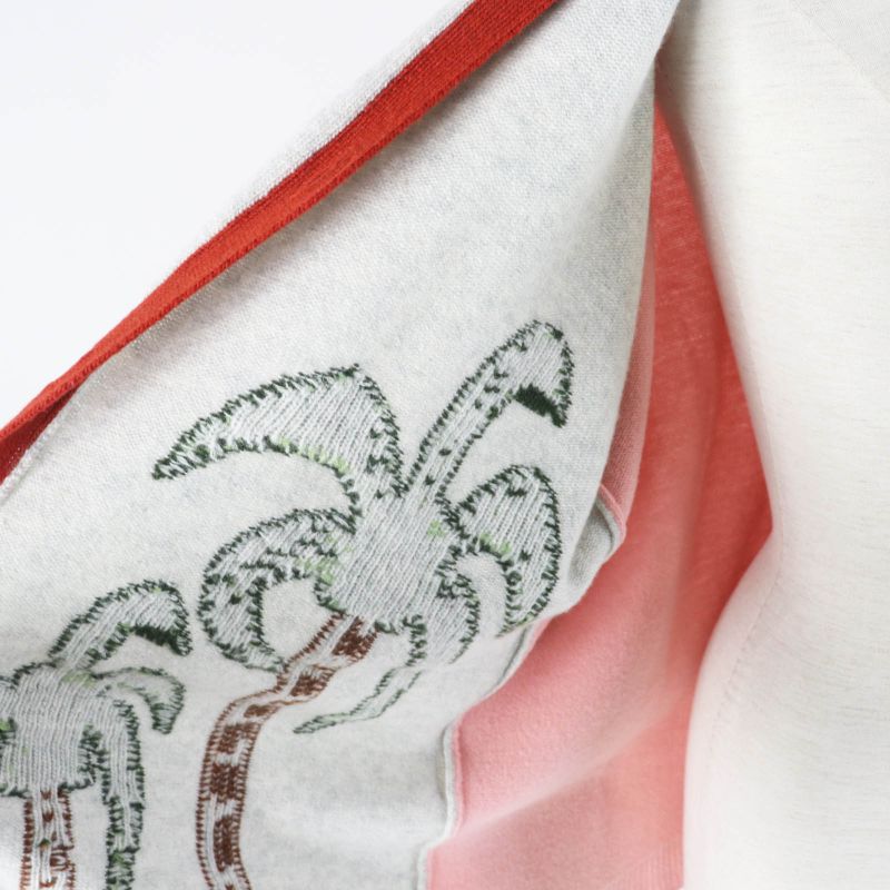 LOEWE S897y16k01 100% Wool Anagram Embroidery Asymmetrical Oversized Long