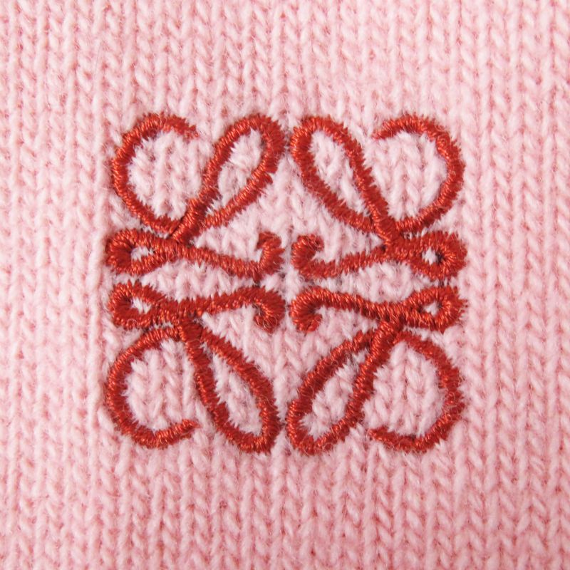 LOEWE S897y16k01 100% Wool Anagram Embroidery Asymmetrical Oversized Long