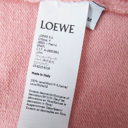 LOEWE S897y16k01 100% Wool Anagram Embroidery Asymmetrical Oversized Long