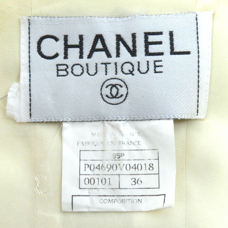 CHANEL Vintage 95P P04690 Cotton 100% Masterpiece Coco Mark