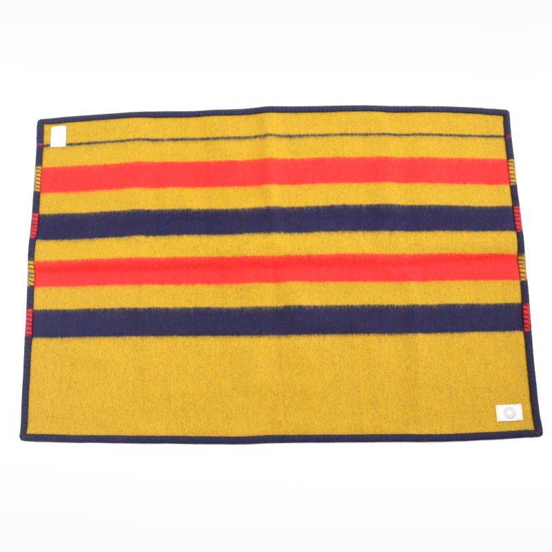 Hermes Rocabas L'or 100% Wool Blanket Shawl 108 X 73cm (28.74in) Multicolor