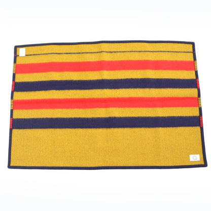 Hermes Rocabas L'or 100% Wool Blanket Shawl 108 X 73cm (28.74in) Multicolor