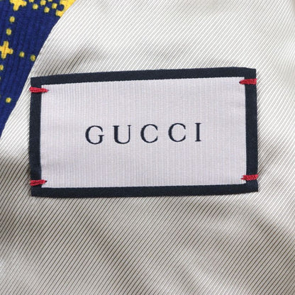 Unused Gucci 23SS 714971 Double-breasted Checked Cotton-corduroy Blazer