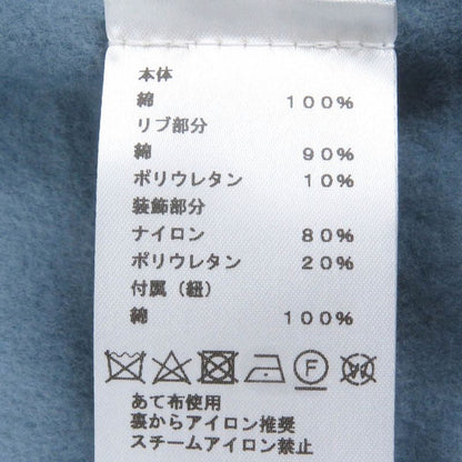 Hermes 24SS Run H 100% Cotton Sideline H Logo Zip Hoodie Blue L Made In Italy