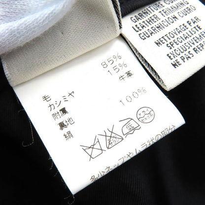 Hermes Wool Cashmere Margiela Period Back Zip Tight Skirt Dark Gray 36 Made In