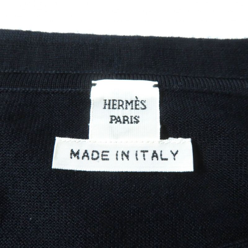 Hermes Eperon D'or Tellier Golden Spur 100% Silk Twill Raine Crew Neck Long