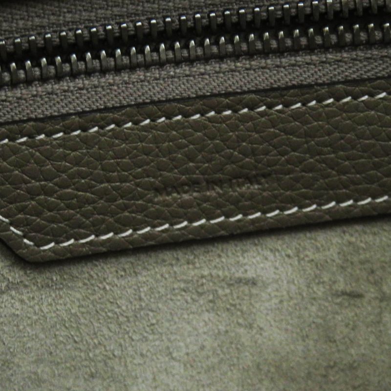 Celine 18979 Luggage Micro Shopper Drummed Calfskin Handbag With Sri Storage