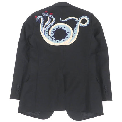 Gucci 457776 DIY Mohair Wool Back Dragon Embroidery Single Tailored Jacket