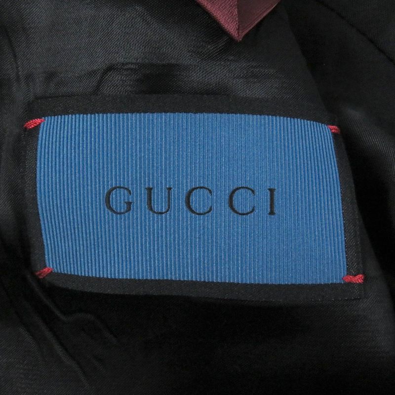 Gucci 457776 DIY Mohair Wool Back Dragon Embroidery Single Tailored Jacket