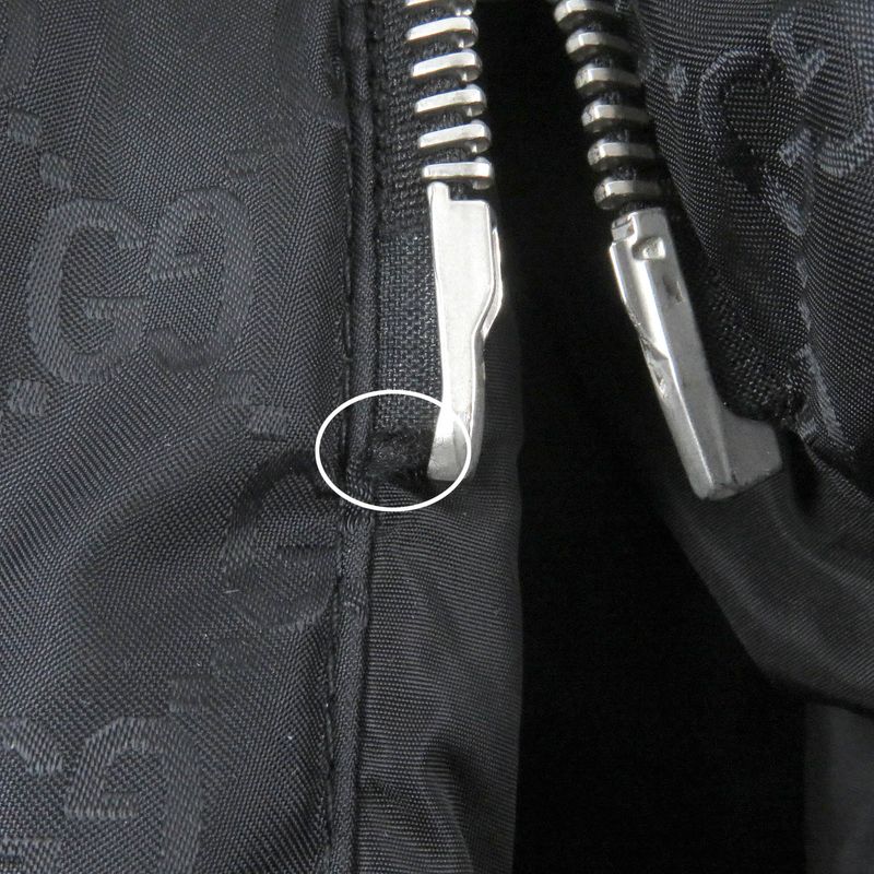 Gucci 603569 GG Logo Sideline Hooded Bench Coat Black 50 Genuine