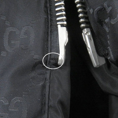 Gucci 603569 GG Logo Sideline Hooded Bench Coat Black 50 Genuine