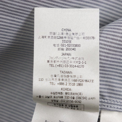  Fendi 2021 Fs1003 100% Cotton FF Logo Embroidery Long Sleeve Long Sleeve