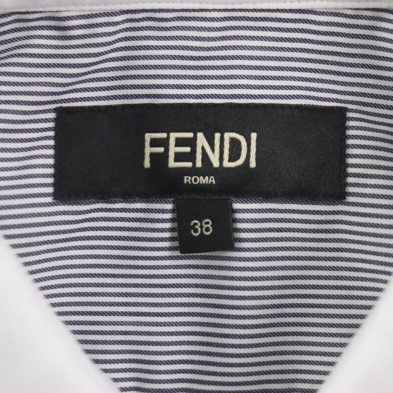  Fendi 2021 Fs1003 100% Cotton FF Logo Embroidery Long Sleeve Long Sleeve