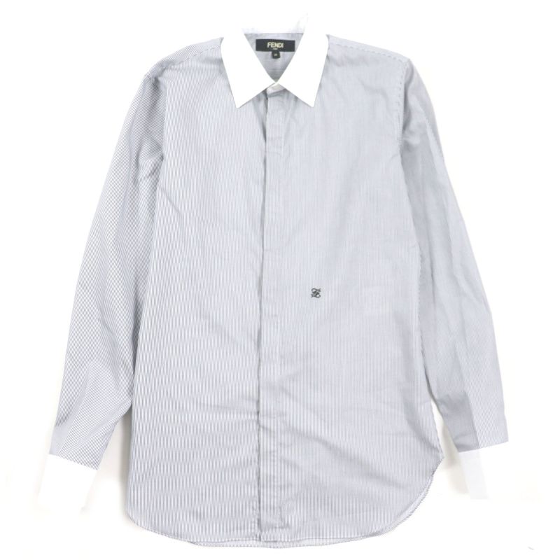  Fendi 2021 Fs1003 100% Cotton FF Logo Embroidery Long Sleeve Long Sleeve