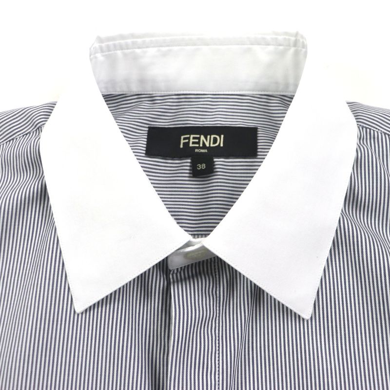  Fendi 2021 Fs1003 100% Cotton FF Logo Embroidery Long Sleeve Long Sleeve