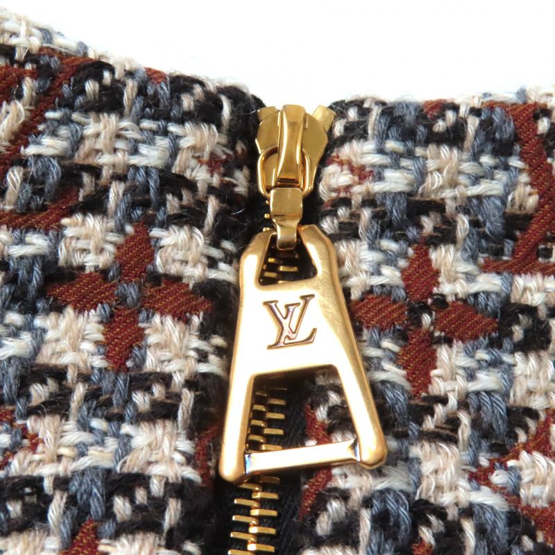 Louis Vuitton 22AW Mohair Blend With Logo Buttons Monogram Short Sleeves Tweed