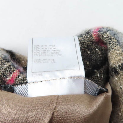 CHANEL 05A P26855 Checked Tweed Double Breasted Jacket With Coco Mark Buttons