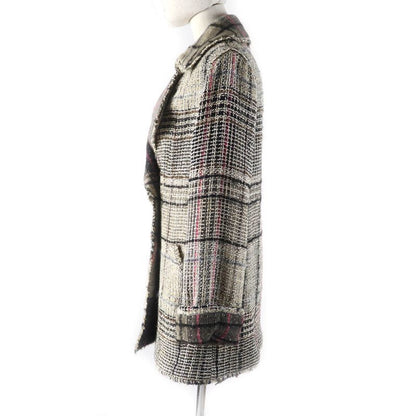 CHANEL 05A P26855 Checked Tweed Double Breasted Jacket With Coco Mark Buttons