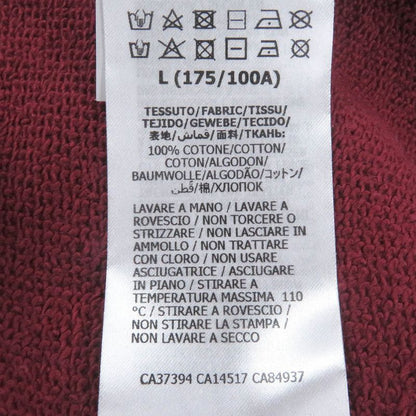Gucci 20AW 626990 100% Cotton Logo Print Crew Neck Sweatshirt Bordeaux L Made