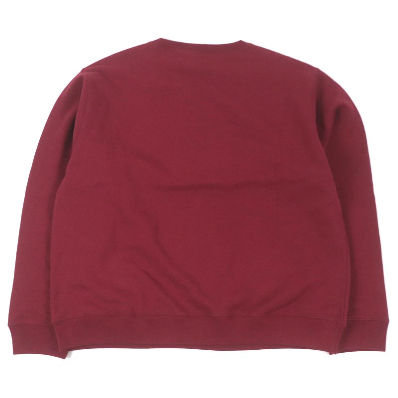 Gucci 20AW 626990 100% Cotton Logo Print Crew Neck Sweatshirt Bordeaux L Made