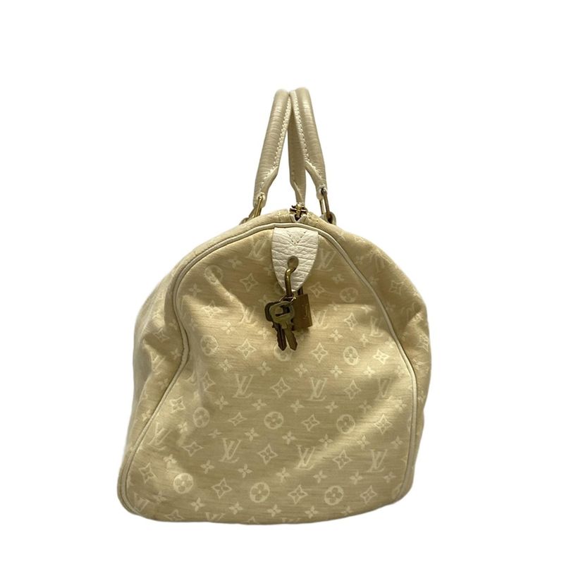 Louis Vuitton Handbag Monogram Mini Lin Speedy 30 M95319 Dune Cotton Linen