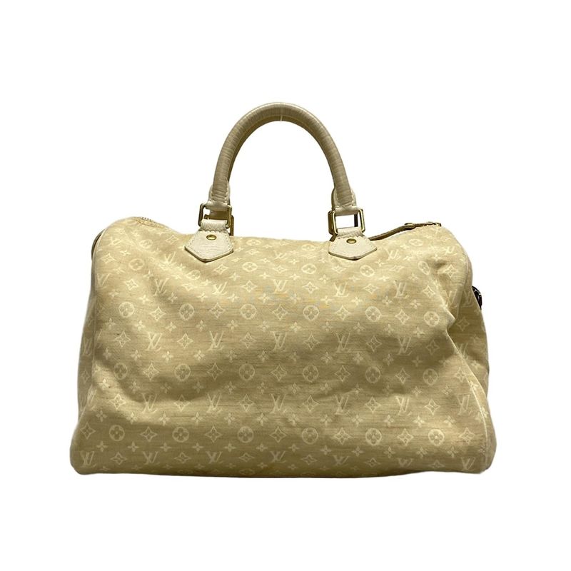Louis Vuitton Handbag Monogram Mini Lin Speedy 30 M95319 Dune Cotton Linen
