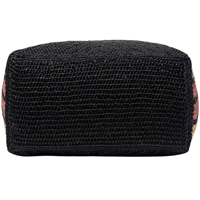 Loewe Tote Bag Folded Tote Medium Black Bordeaux Pink