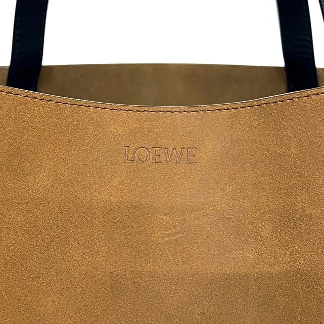 Loewe Tote Bag Folded Tote XL Brown Puzzle