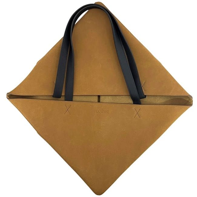 Loewe Tote Bag Folded Tote XL Brown Puzzle