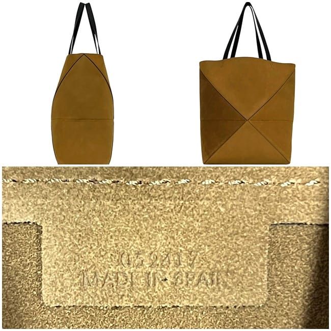 Loewe Tote Bag Folded Tote XL Brown Puzzle