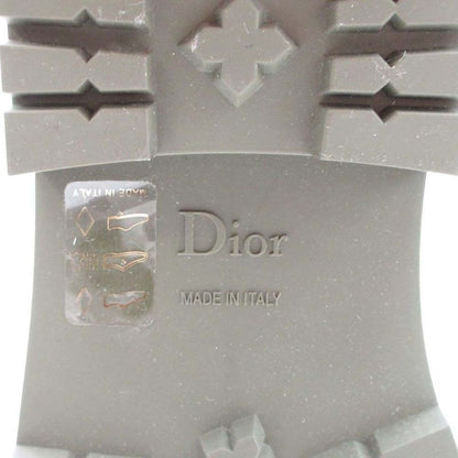 20ss Christian Dior Camp Lace Up Rain Rubber Combat Boots 35/22.0 Khaki Women's